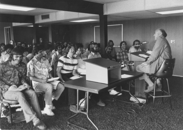 Mid 70s Chuck teaching School of ministry