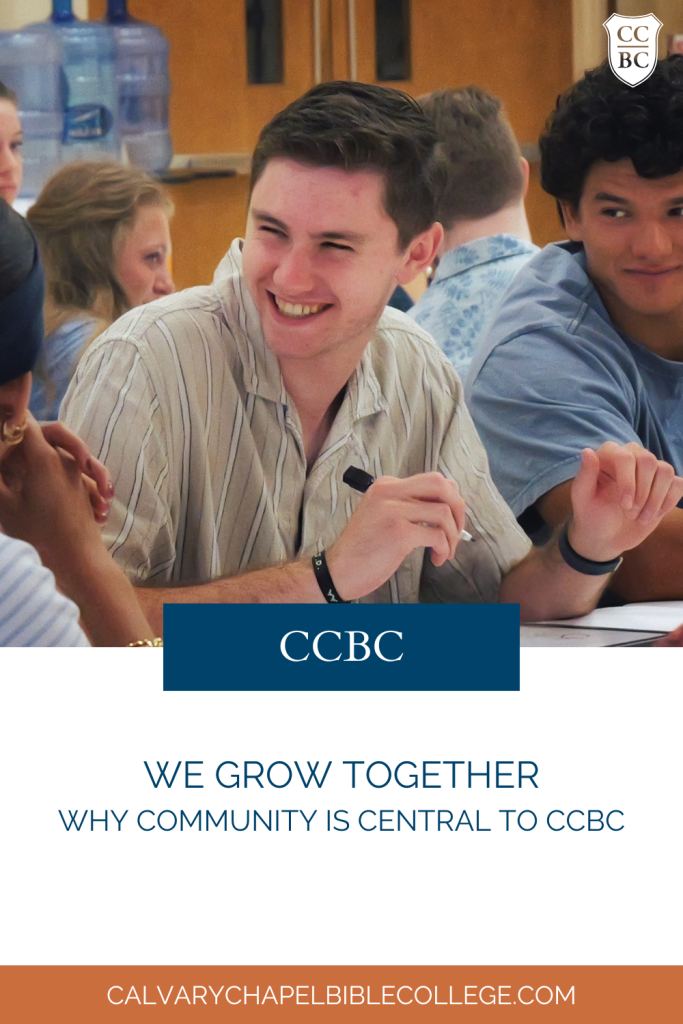 Why community is central to CCBC—learn how growing together through Christian community forms faith, character, and lifelong gospel partnerships.
