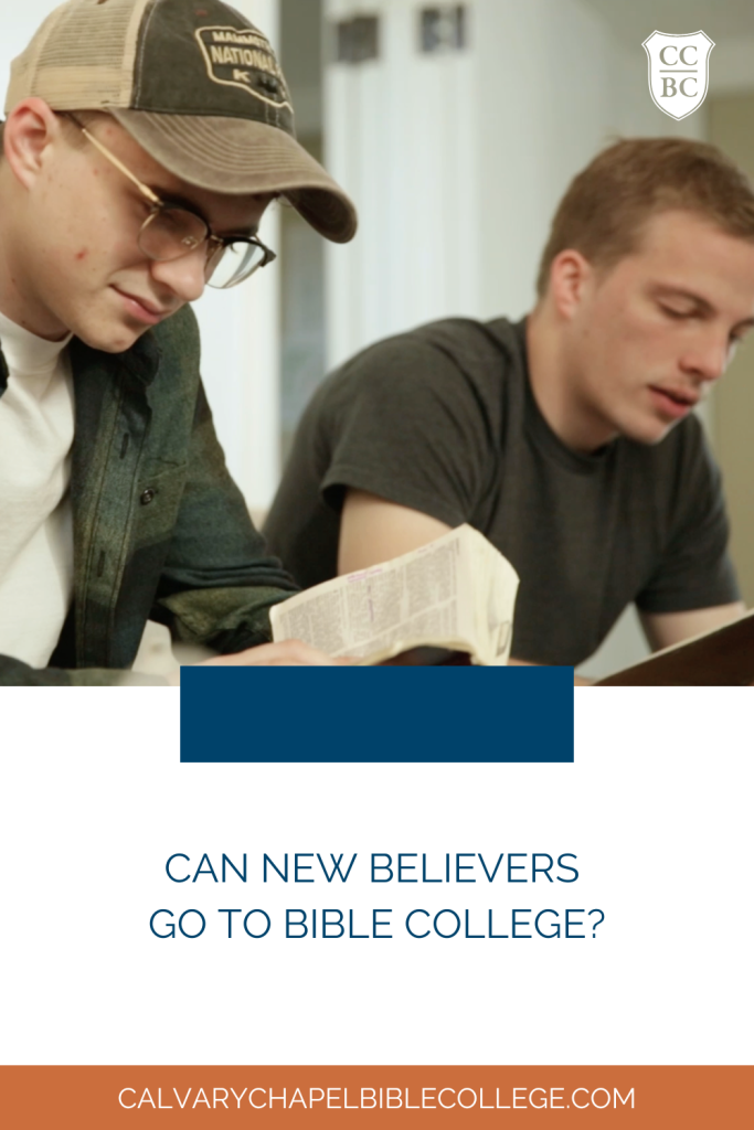 Can New Believers Go to Bible College?