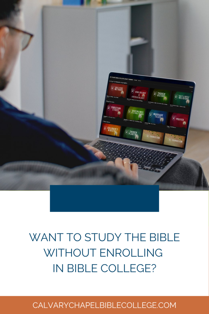 Want to study the bible without enrolling 
in bible college? | CCBC Legacy Library